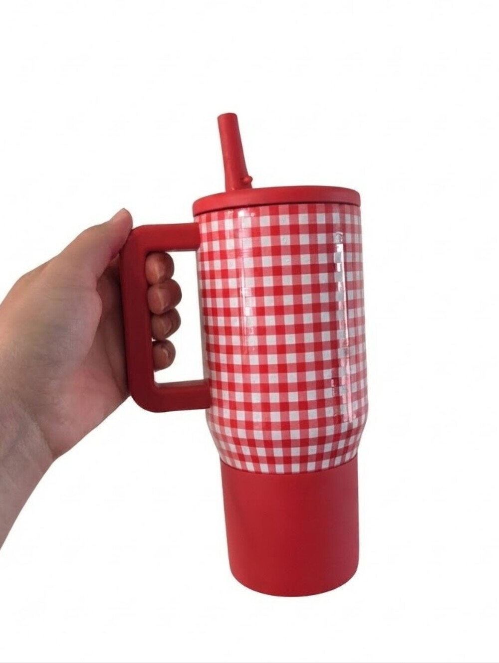 HydroJug Traveler Mini 20oz Insulated Tumbler - Summer Picnic Red Gingham